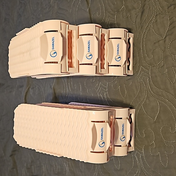 SAMAZEL 5 PIECE ADJUSTABLE SHOE ORGANIZER PINK - Picture 3 of 5